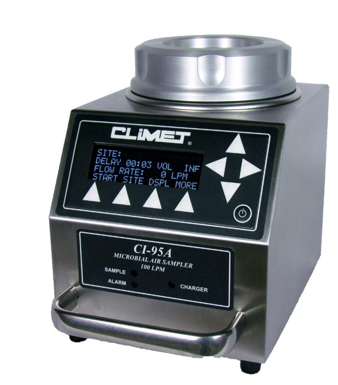 EQU-CI-95A Muestreador Microbiológico Climet CI-95 con Cabezal de Acero Inoxidable