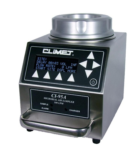 [95009510Z] EQU-CI-95A Muestreador Microbiológico Climet CI-95 con Cabezal de Acero Inoxidable